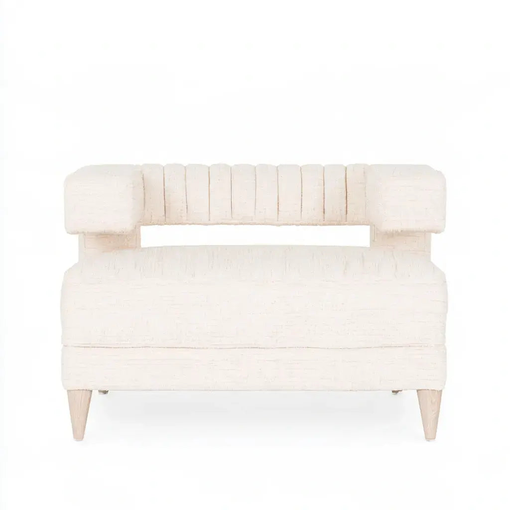 Sofá compacto con respaldo abierto - beige